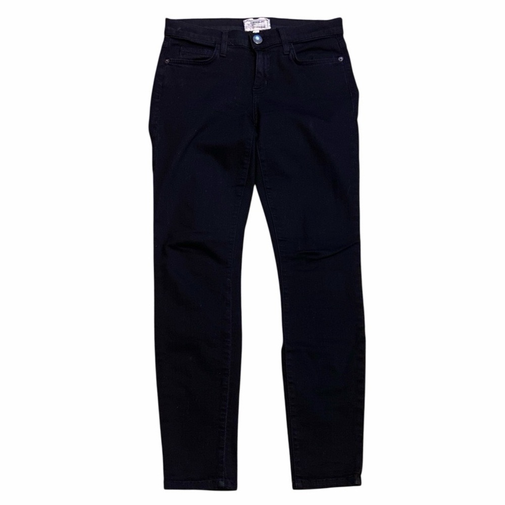 Current/Elliott The Skinny Black Jeans Size 27 Classic Mid Rise Stretch Denim